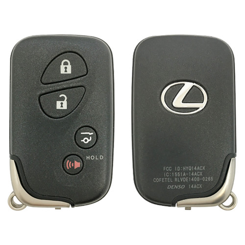Lexus 4 Button w/Glass Proximity Remote Smart Key HYQ14ACX / GNE Board 5290 / 89904-60590 - Refurbished A 181258 Keys & Remotes