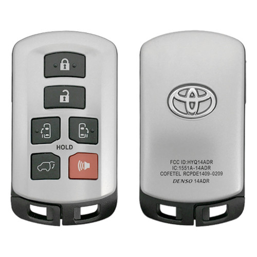 Toyota Sienna Proximity Smart Key 6 Button HYQ14ADR / 89904-08010 - Refurbished A 181366 Shop Automotive