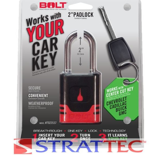 STRATTEC BOLT 2" Padlock Center Cut Hi-Security for GM, 7023537