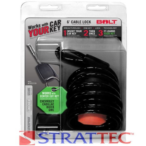 Strattec STRATTEC SEC 7023719 6 Ft. Cable Lock for GM Center Cut Our Brands Strattec STRATTEC SEC 7023719 6 Ft. Cable Lock for GM Center Cut Our Brands
