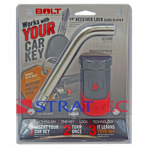 STRATTEC 5/8" Receiver Lock, 82 Groove, For Ford, Clamshell Pack, 7018447