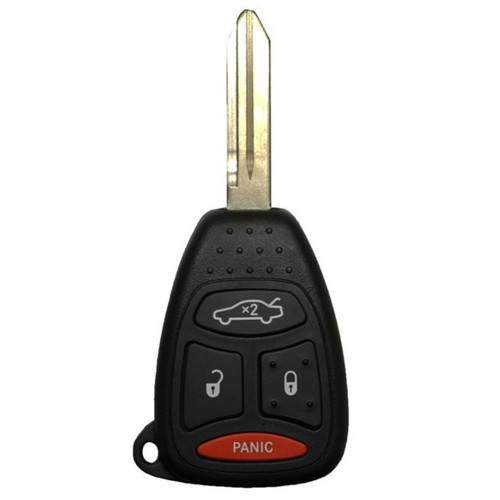 Chrysler/Dodge/Jeep 4 Button Remote Head Key KOBDT04A 05179512AA, 05179512AB, 05179514AA, 05183349AA, 5179512AA, 56038749AG, 56038751AE, 56038751AH, 56038768AG, 68004413AA - Refurbished, Grade A Shop Automotive