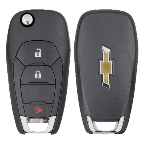 Chevrolet 3 Button Remote Flip Key LXP-T004, 13514112, 433 MHz - Refurbished, Grade A