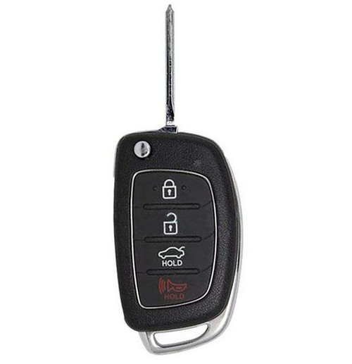 Hyundai 4 Button Remote Flip Key TQ8-RKE-4F16, 95430-C1010, 433 MHz - Refurbished, Recase
