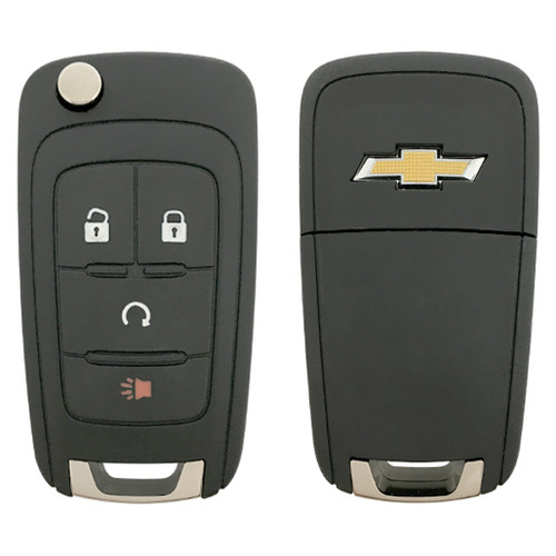 Chevrolet 4 Button Non-PEPS Remote Flip Key KR55WK500733, 13501916, 315 MHz - Refurbished, Grade A
