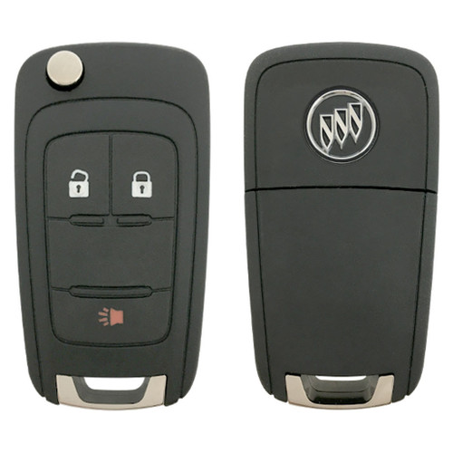 Buick 3 Button Non-PEPS Remote Flip Key AVL-B01T1AC, 13585815, 315 MHz - Refurbished, Grade A