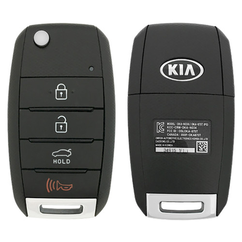 2013 - 2016 Kia Forte Remote Flip Key OSLOKA-870T 95430-A7400 (Non-Transponder) 182282 Remote Head Keys