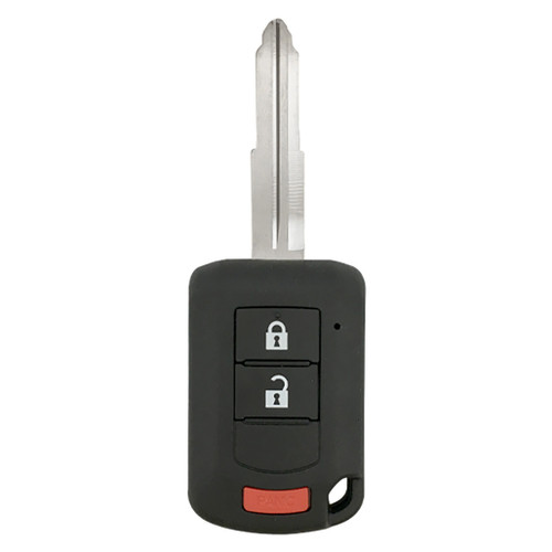 Mitsubishi 3 button Remote Head Key MIT3 with Shoulder Stops OUCJ166N 6370B904 - Refurbished A 182353 Remote Head Keys