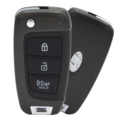 Hyundai 3 Button Remote Flip Key SY5FD1GRGE03, 95430-K2500, 433 MHz - Refurbished, Grade A