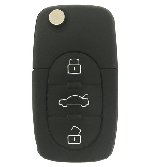Audi 4 Button Remote Head Key MYT8Z0837231, 4DO837231P, 315 MHz - Refurbished, Recase