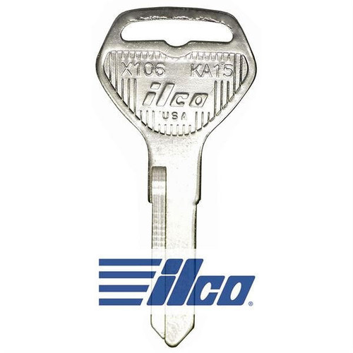 ILCO AF43988012 KA15 Motorcycle Mechanical Key, Pack of 10