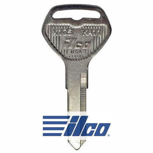 ilco ILCO AF43988002 KA11 Motorcycle Mechanical Key, Pack of 10 Keys & Remotes