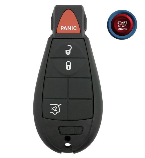 Jeep 4-Button Smart Key IYZ-C01C 56046734AH 433 MHz, Refurbished Recase