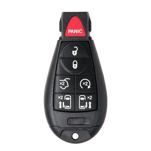 Keyless2Go Chrysler Dodge Volkswagen 7-Button Replacement Remote Key IYZ-C01C 56046708AG - with Durashell Technology, Premium Aftermarket