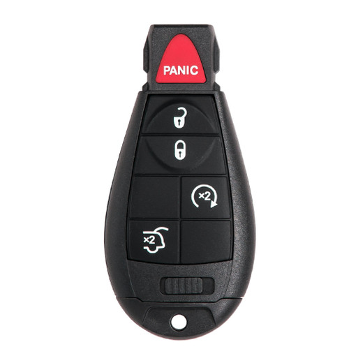 Keyless2Go Jeep 5 Button Remote Key Replacement IYZ-C01C 68066849AA - With Durashell Technology, Premium Aftermarket Remote Head Keys