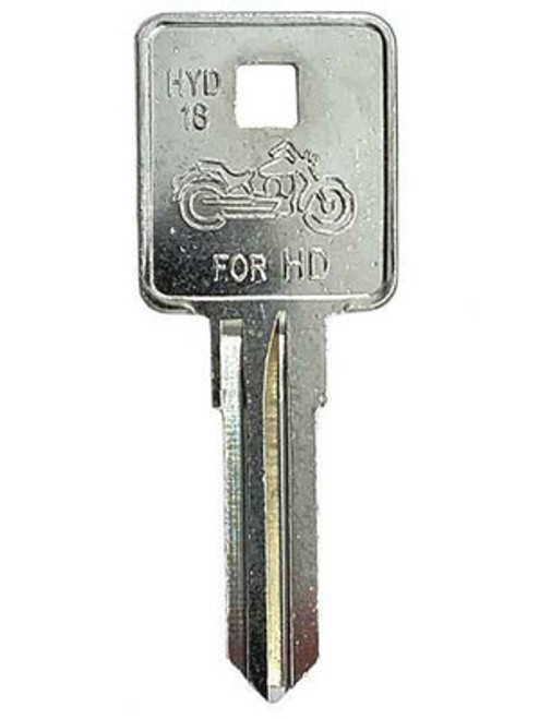 JMA HYD18 Harley Davidson Motorcycle Mechanical Key - 10 PACK