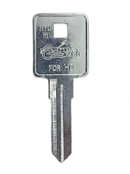 JMA Harley Davidson HYD16 Motorcycle Mechanical Key Blank - 10 Pack