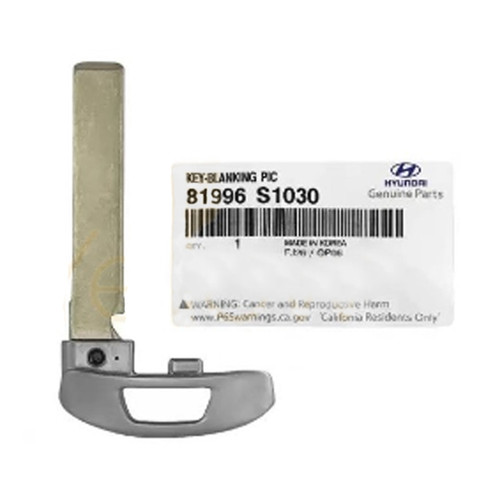 Hyundai Emergency Insert Key Blade 81996-S1030, KK12 - New, OEM Hyundai Emergency Insert Key Blade 81996-S1030, KK12 - New, OEM