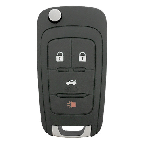 Chevrolet 4 Button Remote Flip Key KR55WK50073, 13586120, 315 MHz - New OEM