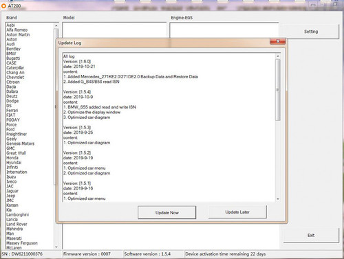 AT-200 UPGRADE FOR MERCEDES SIM271 READ/WRITE DATA