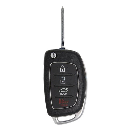 TEST SAMPLE- Keyless2Go Hyundai 4 Button Remote Flip Key 434 MHz Premium Aftermarket