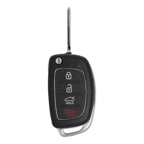 Keyless2Go Hyundai 4 Button Remote Flip Key TQ8-RKE-4F25 (LF 4BT), 95430-C1210, 433 MHz - Premium Aftermarket