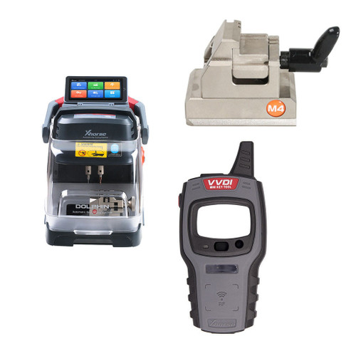 Xhorse DOLPHIN II XP-005L Automatic Key Cutting Machine + Xhorse M4 Mini Jaw + XVVDI Mini Key Tool BUNDLE