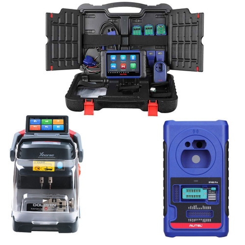 Xhorse DOLPHIN II XP-005L Automatic Key Cutting Machine + MaxiIM IM508S + XP400 PRO Key Programming Adapter - BUNDLE