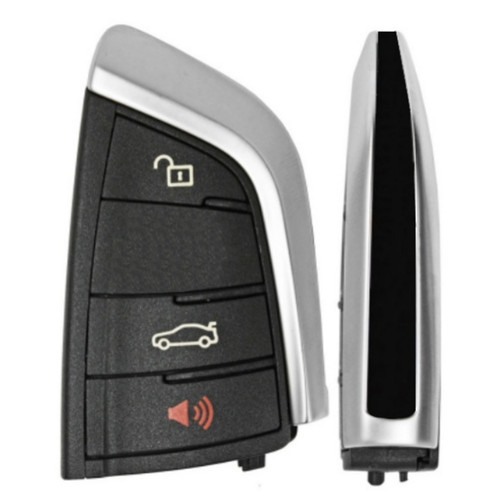 BMW 4 Button Black Button Smart Key NBGIDGNG1, 9337238-02, 433 MHz - Aftermarket