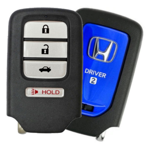 Honda 4-Button Smart Key Driver 2 ACJ932HK1210A 72147-T3W-A21 315 MHz, Refurbished Grade A