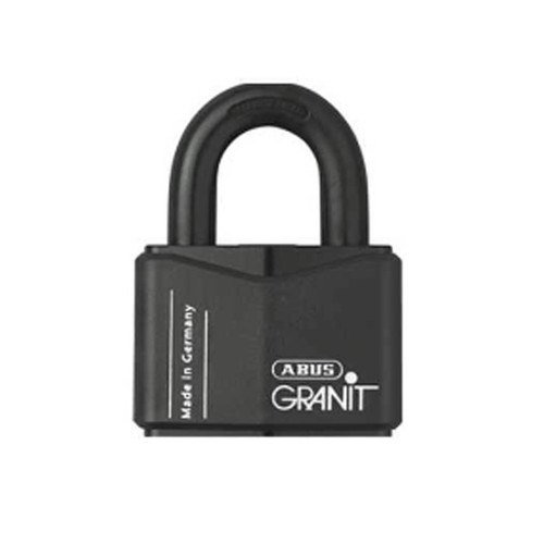 ABUS - 37/70RK - REKEYABLE GRANIT SERIES STEEL PADLOCK - BLACK - 3-1/32" BODY WIDTH
