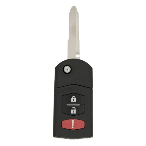Mazda 3-Button Remote Flip Key BGBX1T478SKE125-01 CC43-67-5RYC / BBM4-67-5RY 315 MHz, Aftermarket 