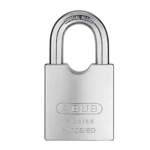 ABUS - 83/55-300 - HARDENED STEEL PADLOCK - S2 - SCHLAGE C - 5/6 PIN - REKEYABLE - 2-11/64" WIDTH ABUS - 83/55-300 - HARDENED STEEL PADLOCK - S2 - SCHLAGE C - 5/6 PIN - REKEYABLE - 2-11/64" WIDTH