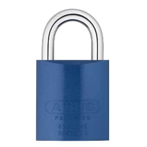 ABUS - 83AL/45 - ALUMINUM PADLOCK - S2 - SCHLAGE EVEREST - 6 PIN - BLUE - REKEYABLE - 1-27/32" WIDTH