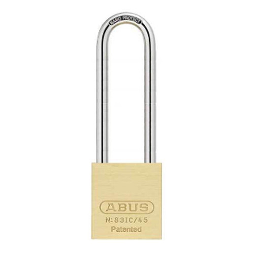 ABUS - 83IC/45HB150 - PREMIUM LOADED BRASS PADLOCK - S2 - SFIC INTERCHANGEABLE CORE - 1-27/32" WIDTH - 6" SHACKLE ABUS - 83IC/45HB150 - PREMIUM LOADED BRASS PADLOCK - S2 - SFIC INTERCHANGEABLE CORE - 1-27/32" WIDTH - 6" SHACKLE