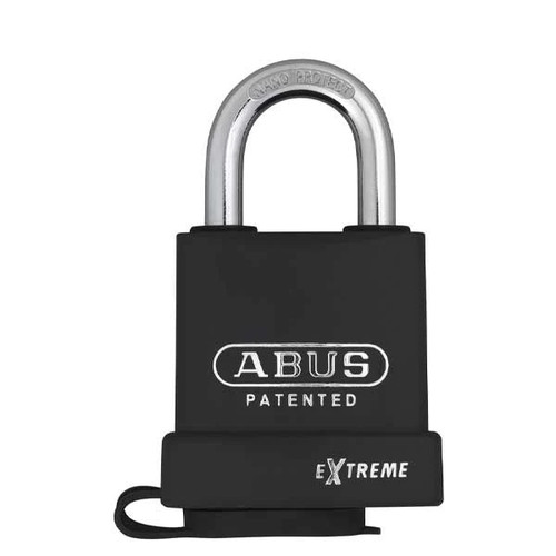 Abus - 83WP/53 - EXTREME Black Coated Steel Padlock - S2 - Interchangeable Core - 2-1/4" Width