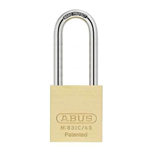 ABUS - 83IC/45HB100 - PREMIUM LOADED BRASS PADLOCK - S2 - SFIC INTERCHANGEABLE CORE - 1-27/32" WIDTH - 4" SHACKLE