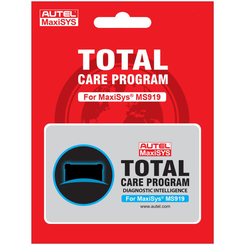 Autel MS919 1YR Total Care Program TCP 1-Year Warranty and Software Update Extension for Maxisys MS919 