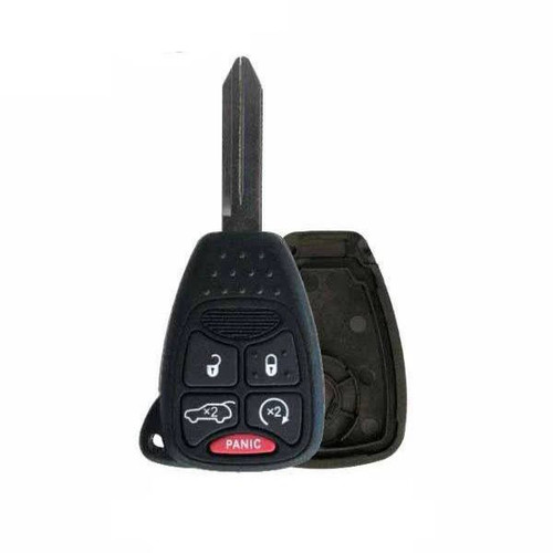 Chrysler Dodge Jeep 5-Button Remote Head Key Shell - Aftermarket