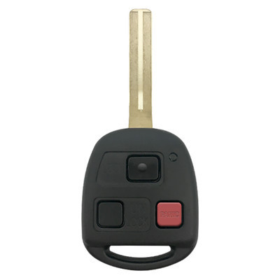 Lexus 3-Button Remote Head Key Shell, Short Blade - Aftermarket