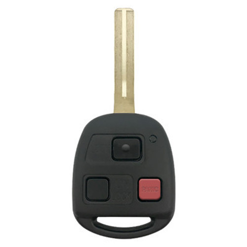 Lexus 3-Button Remote Head Key Shell, Short Blade - Aftermarket