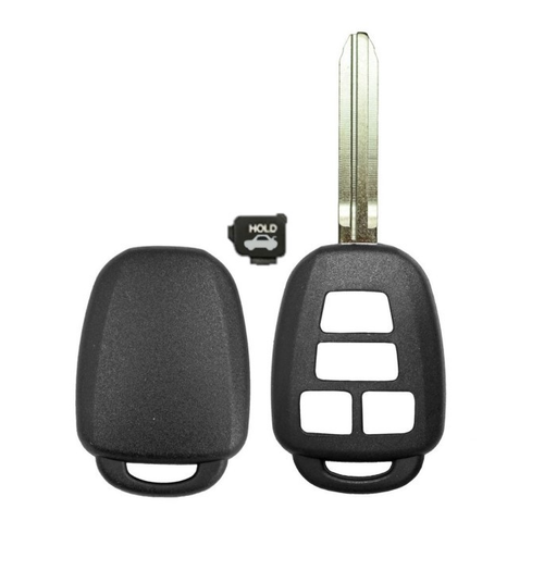 Toyota 4-Button Remote Head Key Shell - Aftermarket