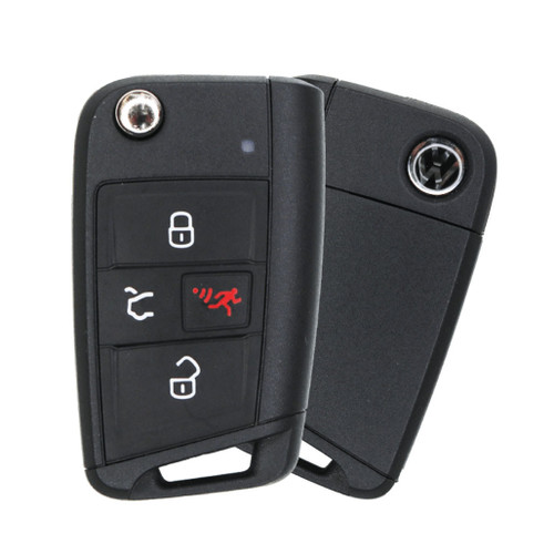 Volkswagen 48 MQB - 4 Button Remote Flip Key with Comfort Access NBGFS12A01 5G6959752AC NEW OEM