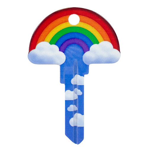 Lucky Line Key Shapes Rainbow - 5 Pack - Kwikset KW