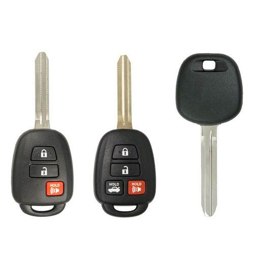 Keyless2Go Remote Key Replacement for Toyota GQ4-52T / 89071-0R040 / Toyota HYQ12BDM HYQ12BEL / TOY44H-PT Transponder Key, H-Chip - SAMPLE PACK