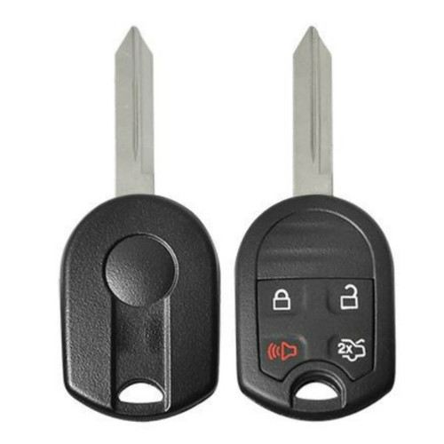 Ford 4 Button Remote Head Key Shell Replacement Case OUC6000022, CWTWB1U793, 164-R8073, 164-R8087, 164-R8096 - Aftermarket
