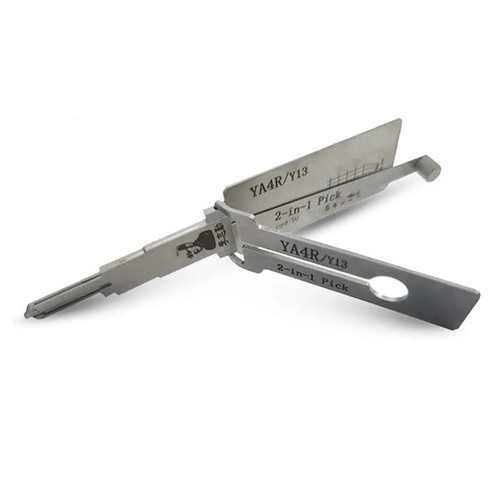 Original Lishi YA4R/Y13/IC50 2-in1 Pick & Decoder Tool For Roof Racks, Cabinet Locks and More - Anti Glare