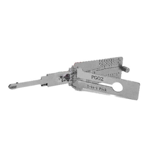 Original Lishi PGO2-AG  Piaggo Scooters 2-in-1 Pick- Anti Glare