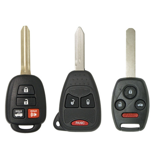Keyless2Go Remote head Key Replacement Bundle for Honda / Toyota & GM Vehicles