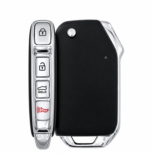 Kia 4 Button Remote Flip Key CQOTD00660, 95430-M6500, 433 MHz - Refurbished, Grade A